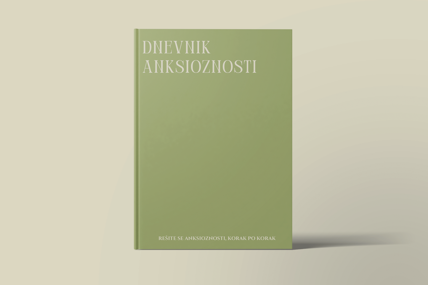 Dnevnik za razumevanje anksioznosti – naslovna strana sa tvrdim koricama
