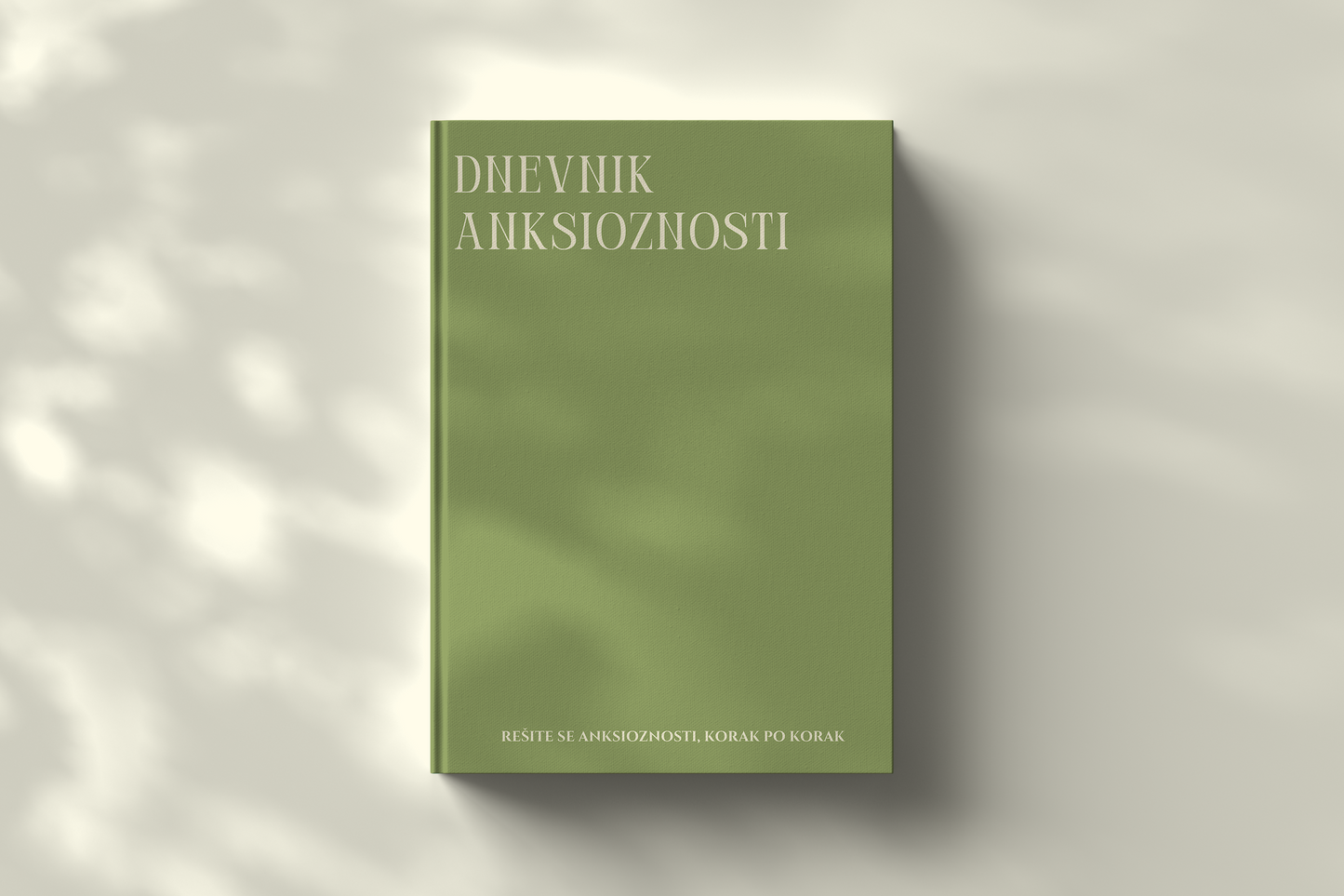 Dnevnik za razumevanje anksioznosti – prednja strana sa tvrdim koricama