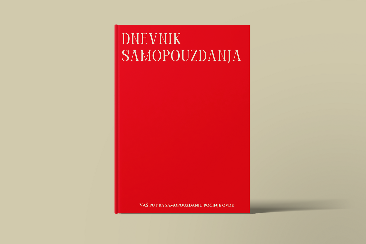 Dnevnik samopouzdanja – naslovna strana sa tvrdim koricama i elegantnim dizajnom
