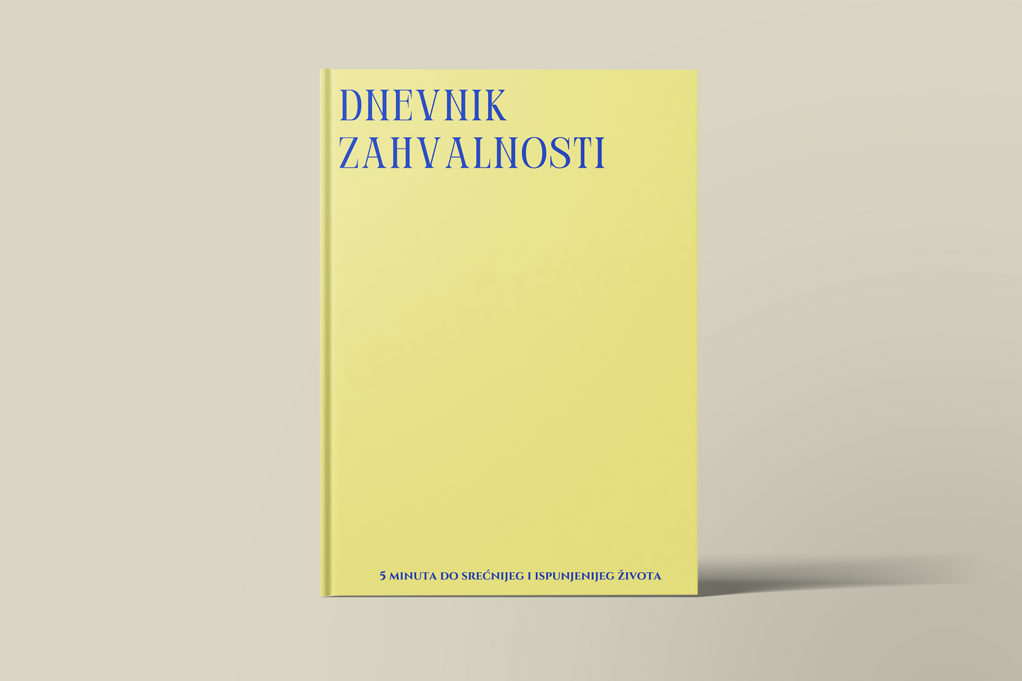Dnevnik zahvalnosti – naslovna strana sa tvrdim koricama i elegantnim dizajnom
