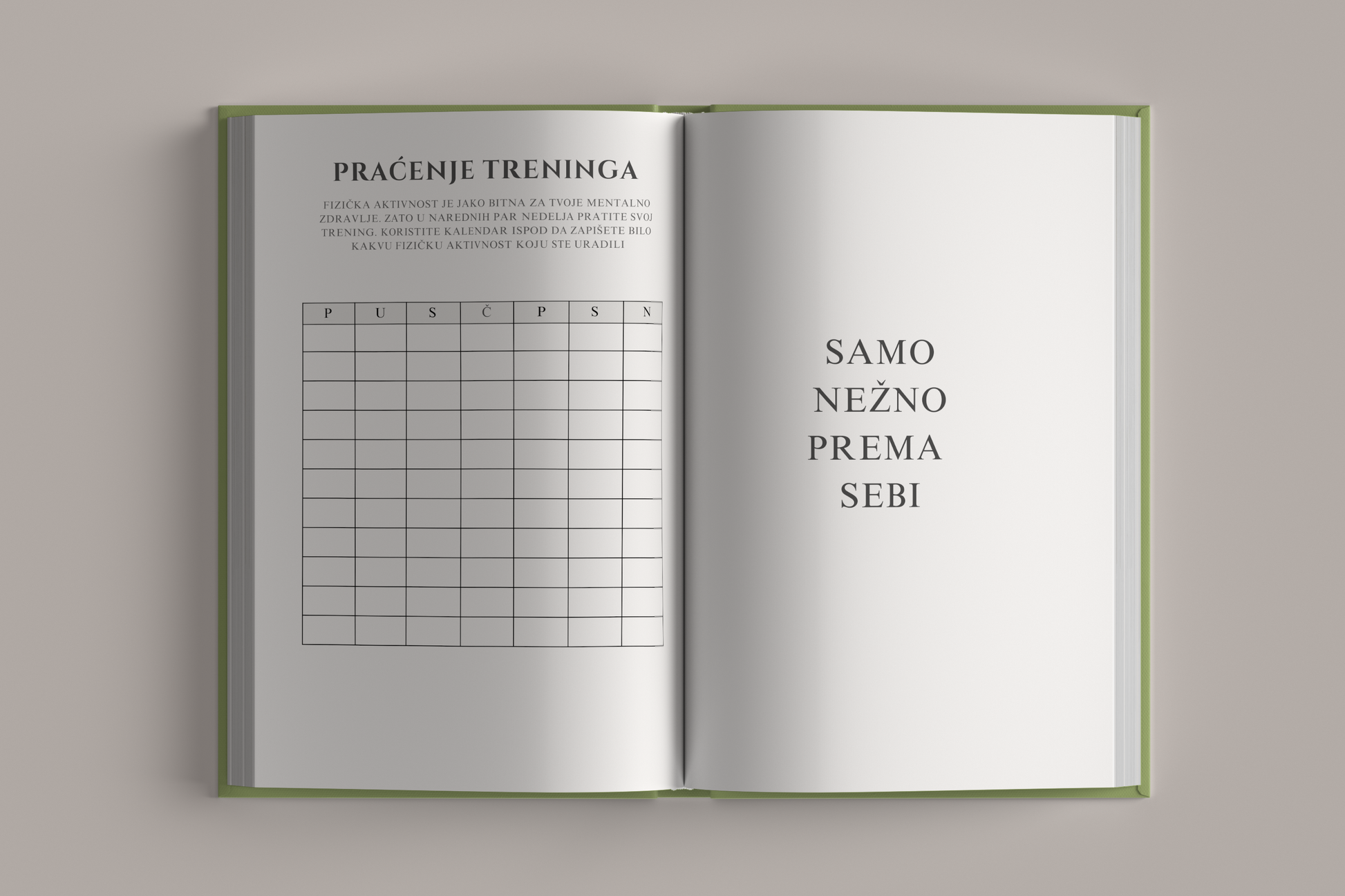 Vežbe za praćenje treninga – iz dnevnika Dnevnik Anksioznosti