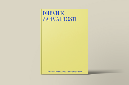 Dnevnik zahvalnosti – naslovna strana sa tvrdim koricama i elegantnim dizajnom